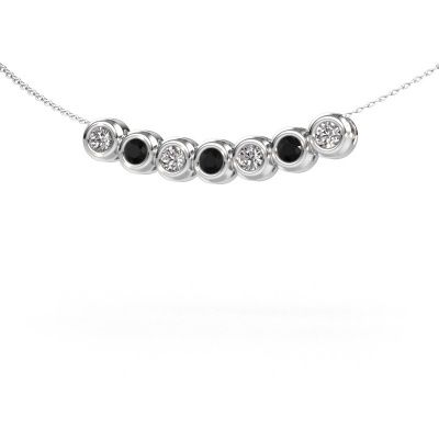 Kette Kim 7 585 Weißgold Schwarz Diamant 1.14 crt