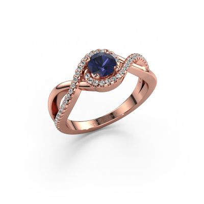 Engagement ring Melody 585 rose gold sapphire 5 mm
