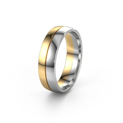 Wedding ring WH0200M26AP 585 gold ±0.24x0.07 in
