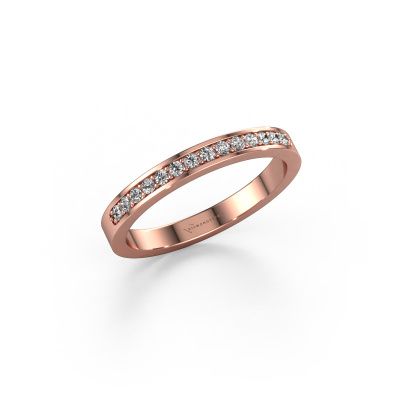Stackable ring SRJ0005B20H6 585 rose gold lab grown diamond 0.168 crt