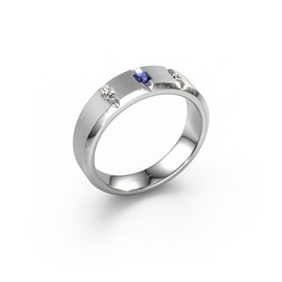 Men's ring Justin 585 white gold sapphire 2.5 mm