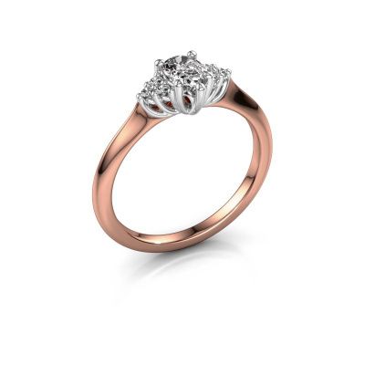 Engagement ring Felipa per 585 rose gold diamond 0.529 crt