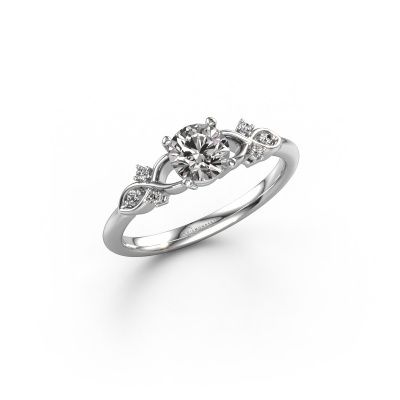 Engagement ring Azra RND 585 white gold diamond 0.65 crt