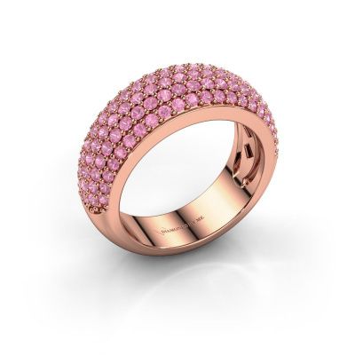 Ring Cristy 585 Roségold Pink Saphir 1.2 mm