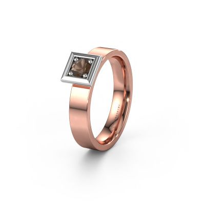 Ehering WH2112L14A 585 Roségold Rauchquarz ±4x1.7 mm