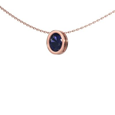Pendant Lavon OVL 585 rose gold sapphire 7,5x5,5 mm