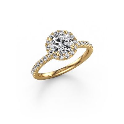 Engagement ring Miranda RND 585 gold lab grown diamond 1.54 crt