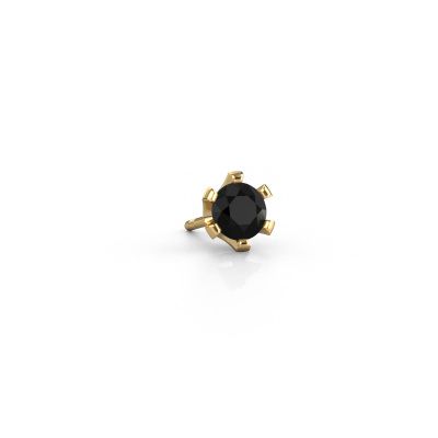 Men's earring Martijn 585 gold black diamond 0.36 crt