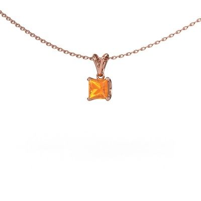 Anhänger Sam SQR 585 Roségold Citrin 4.5 mm