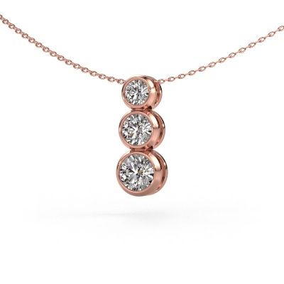 Pendant Linda 585 rose gold diamond 1.45 crt