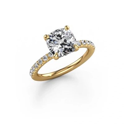 Engagement ring Crystal CUS 2 585 gold lab grown diamond 2.78 crt