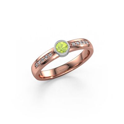 Ring Ise 2 585 rose gold peridot 4 mm