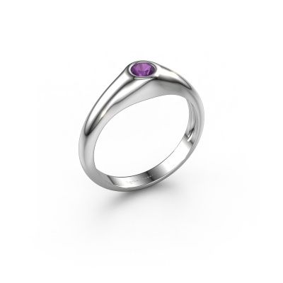 Pinky ring Thorben 585 white gold amethyst 5 mm
