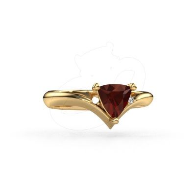 Ring Arlette 585 gold garnet 7 mm