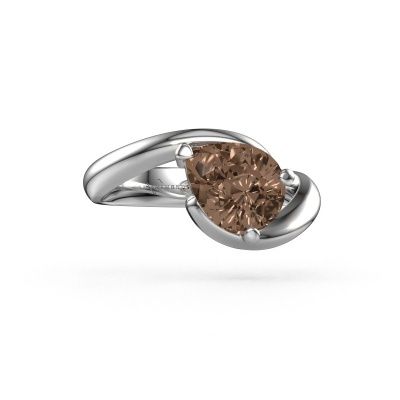 Verlovingsring Aida PER 950 platina bruine diamant 1.50 crt