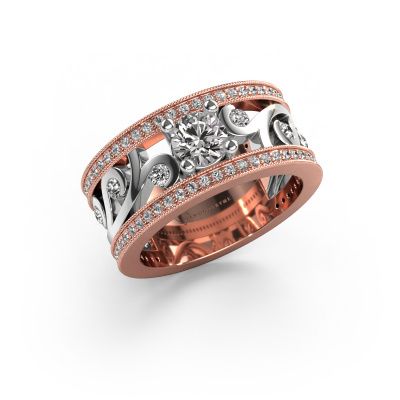 Ring Sanne 585 rose gold zirconia 5 mm