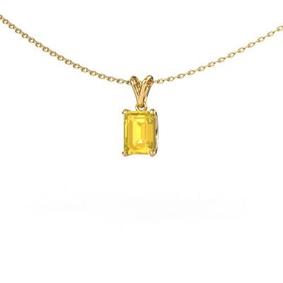 Anhänger Sam EME 585 Gold Gelb Saphir 7x5 mm