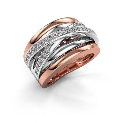 Ring Clair 3 585 rosé goud lab-grown diamant 0.495 crt
