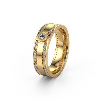 Alliance WH2044P 585 or jaune diamant synthétique ±6x2 mm