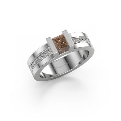 Engagement ring Desire 585 white gold brown diamond 0.535 crt
