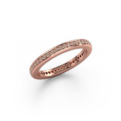 Vorsteckring Elvire 2 585 Roségold Braun Diamant 0.345 crt