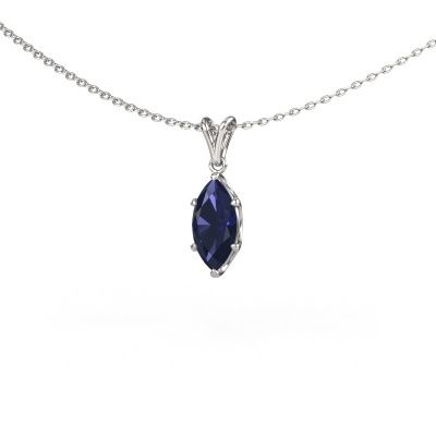 Pendant Sam MRQ 950 platinum sapphire 10x5 mm