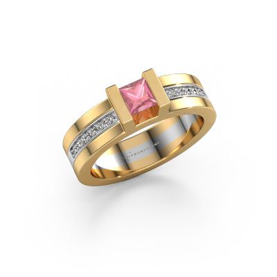 Engagement ring Desire 585 gold tourmaline pink 4 mm