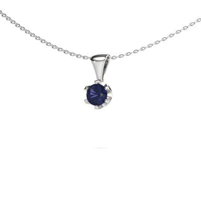 Necklace Fran 585 white gold sapphire 5 mm