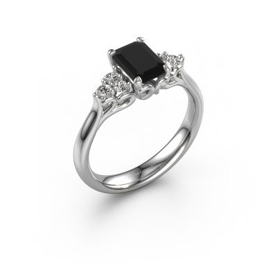 Verlobungsring Myrna EME 585 Weißgold Schwarz Diamant 0.948 crt