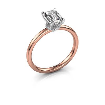Engagement ring Crystal EME 3 585 rose gold diamond 1.15 crt
