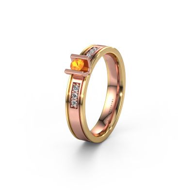 Ehering WH2108L14A 585 Roségold Citrin ±4x1.7 mm