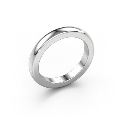 Stackable ring Astrid 3 mm 585 white gold