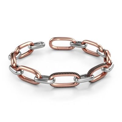 Link link bracelet Harmony 2 12.5 585 rose gold black diamond