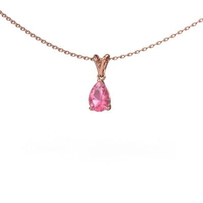Pendant Sam PER 585 rose gold pink sapphire 7x5 mm