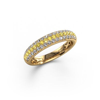 Ring Emely 4 585 gold yellow sapphire 1.4 mm