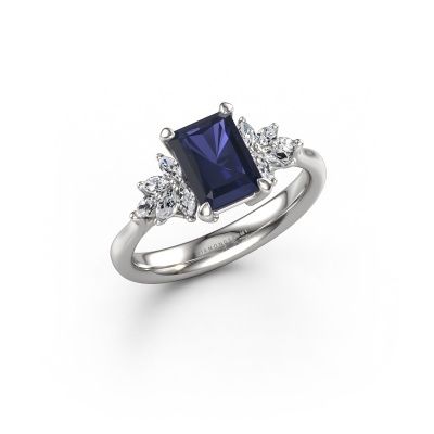 Engagement ring Fiona RAD 585 white gold sapphire 7.5x5.5 mm