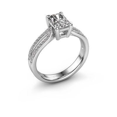 Engagement ring Antonia rad 2 585 white gold diamond 1.23 crt