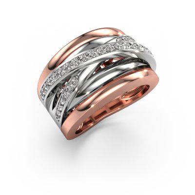 Ring Clair 3 585 rose gold lab grown diamond 0.495 crt