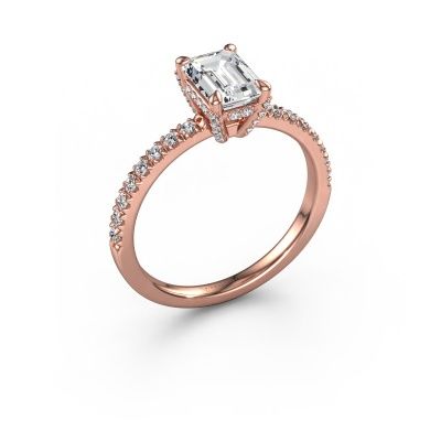 Engagement ring Saskia EME 1 585 rose gold lab grown diamond 1.15 crt