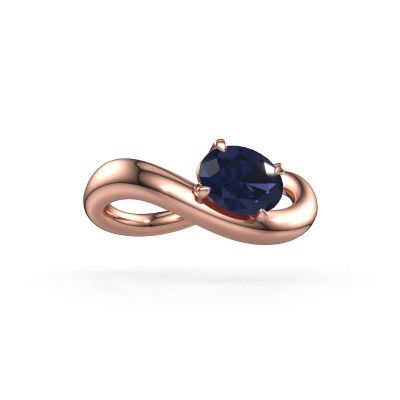 Verlobungsring Chloe OVL 585 Roségold Saphir 7,5x5,5 mm