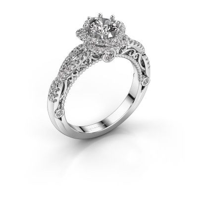 Engagement ring Lysanne 950 platinum diamond 0.95 crt