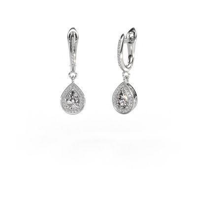 Pendants d'oreilles Ginger 2 585 or blanc diamant 1.565 crt