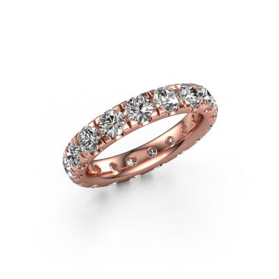 Stackable ring Jackie 3.7 585 rose gold diamond 3.40 crt