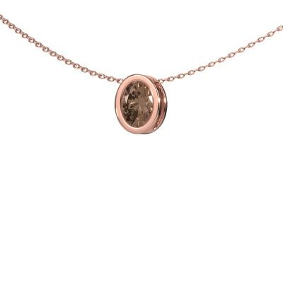 Pendant Lavon OVL 585 rose gold brown diamond 0.80 crt