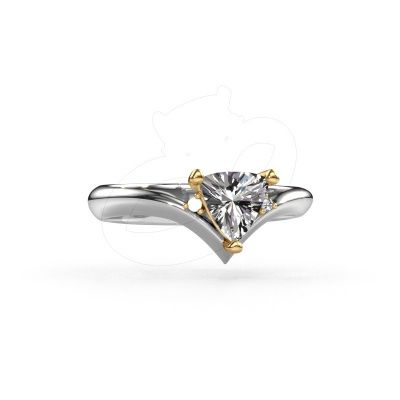 Ring Arlette 585 white gold lab grown diamond 0.915 crt