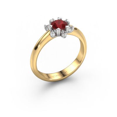Ring Liesbeth 585 gold ruby 5 mm