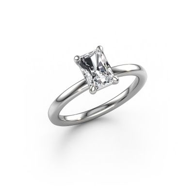 Engagement ring Simone RAD 1 585 white gold lab grown diamond 1.00 crt