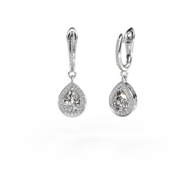 Pendants d'oreilles Ginger 2 950 platine diamant synthétique 1.565 crt