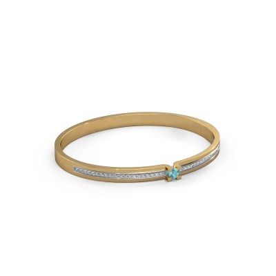 Bracelet Myrthe 585 gold blue topaz 4 mm