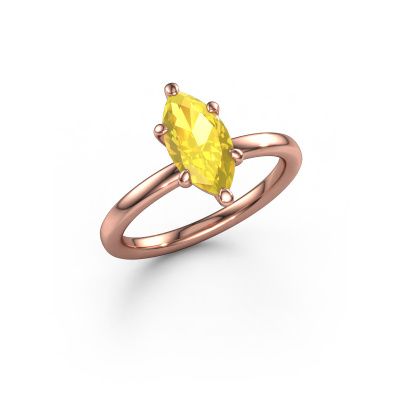 Verlobungsring Simone MRQ 1 585 Roségold Gelb Saphir 11x5.5 mm